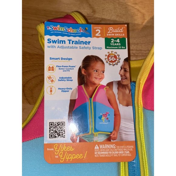 Swim School Swim Swim School Trainer Life Vest Level 2 Age 24 Years